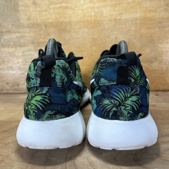Nike Roshe Run Poison Green Palm Trees Mens Size 8 Running Shoes Sneakers Blue - Picture 4 of 8
